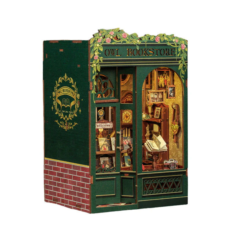 Mila Q ™  Owl Bookstore DIY Book Nook Kit