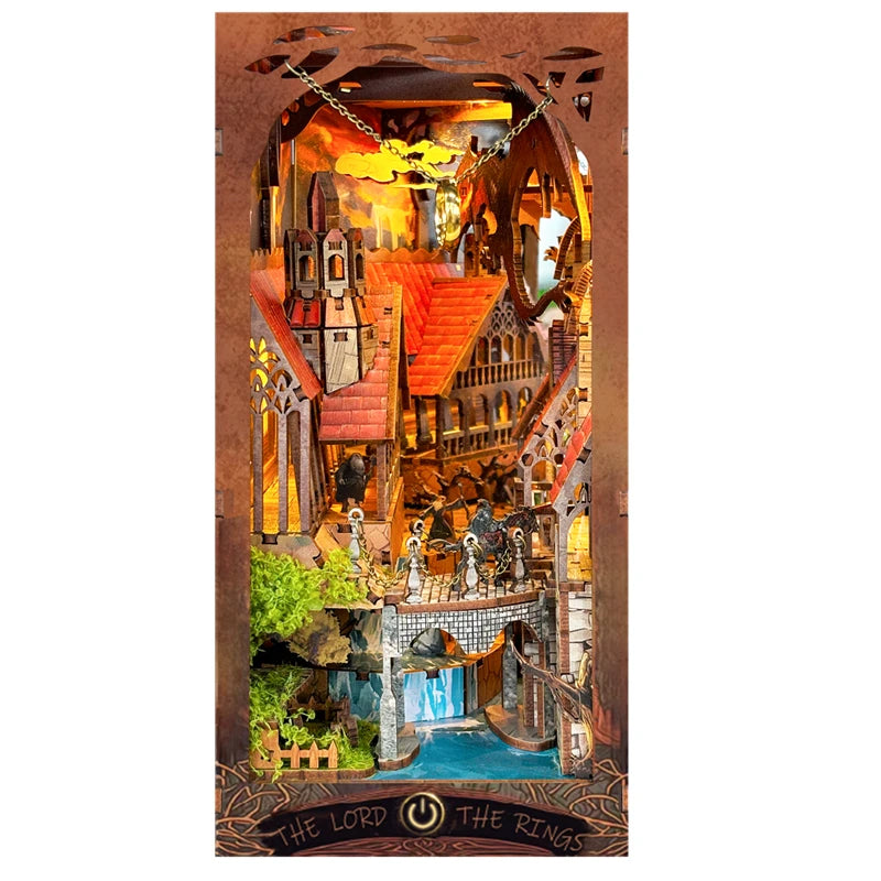 Mila Q™ Spirit Valley of the Magic Ring DIY Wooden Book Nook